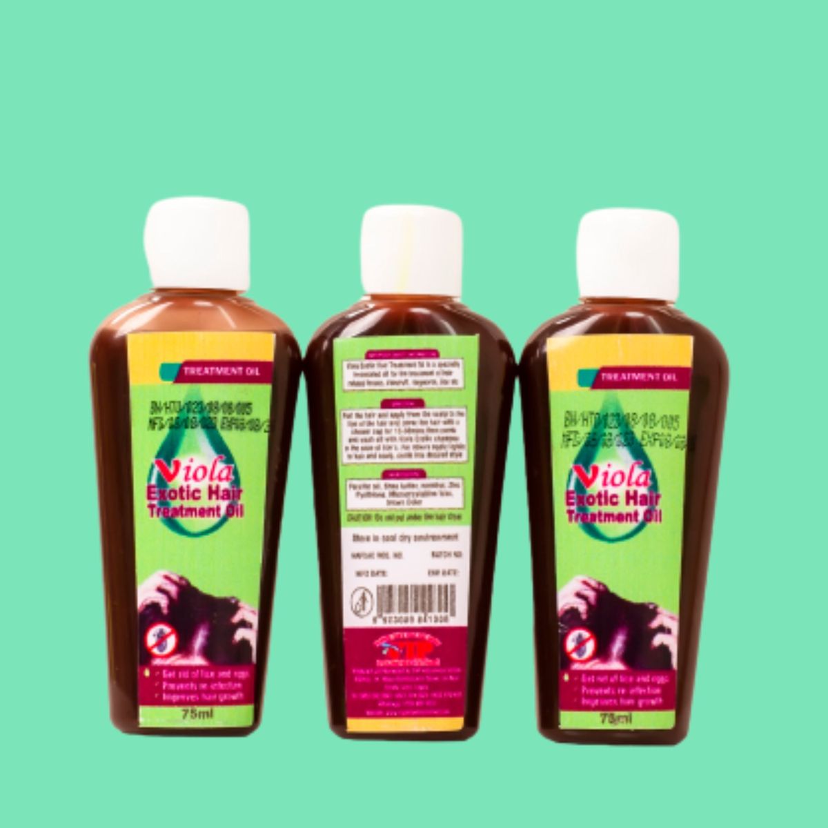 EXOTIC HAIR TREATMENT OIL  (LICE ELIMINATOR) 3pcs