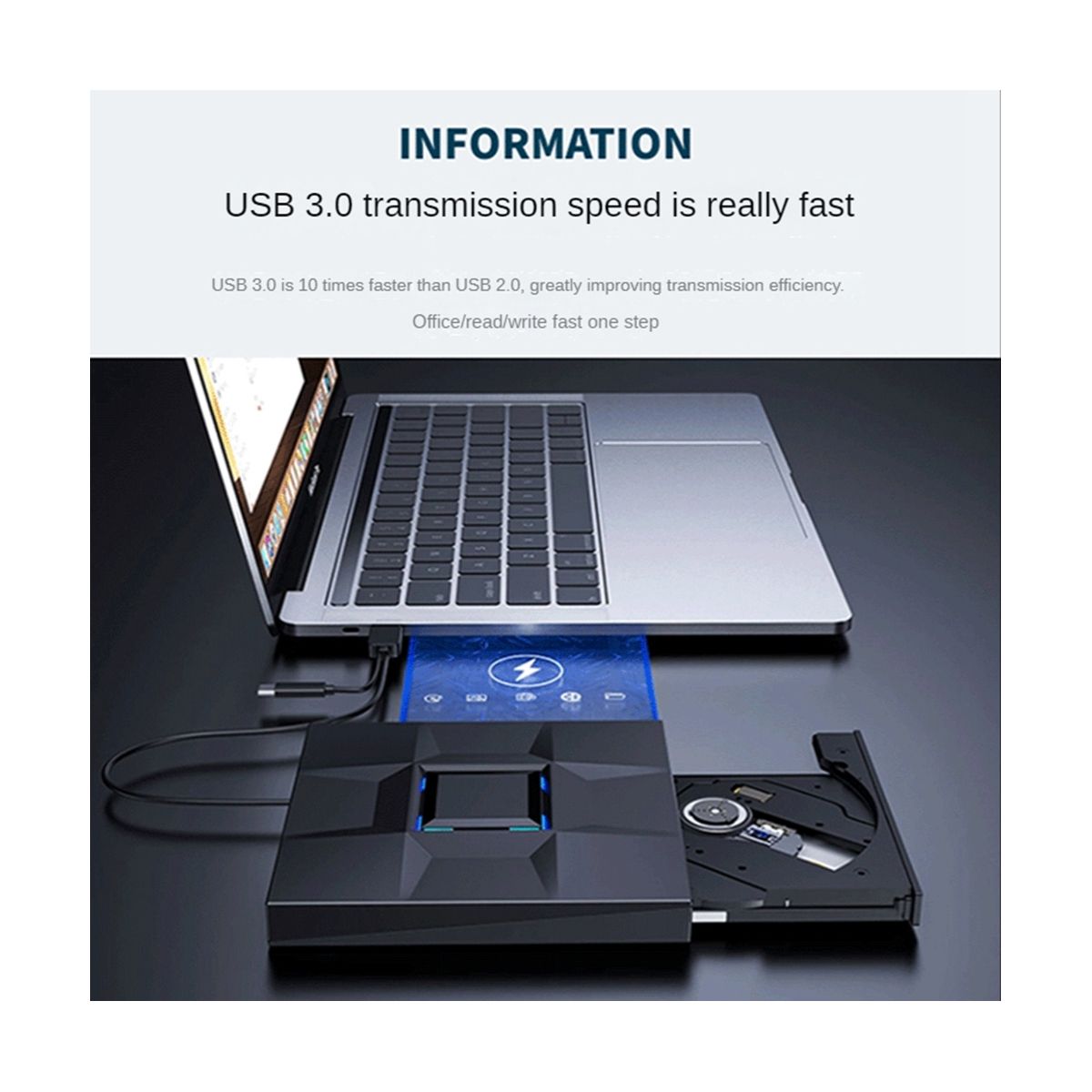Burner Optical Drive DVD Drive External for Laptop PC Desktop