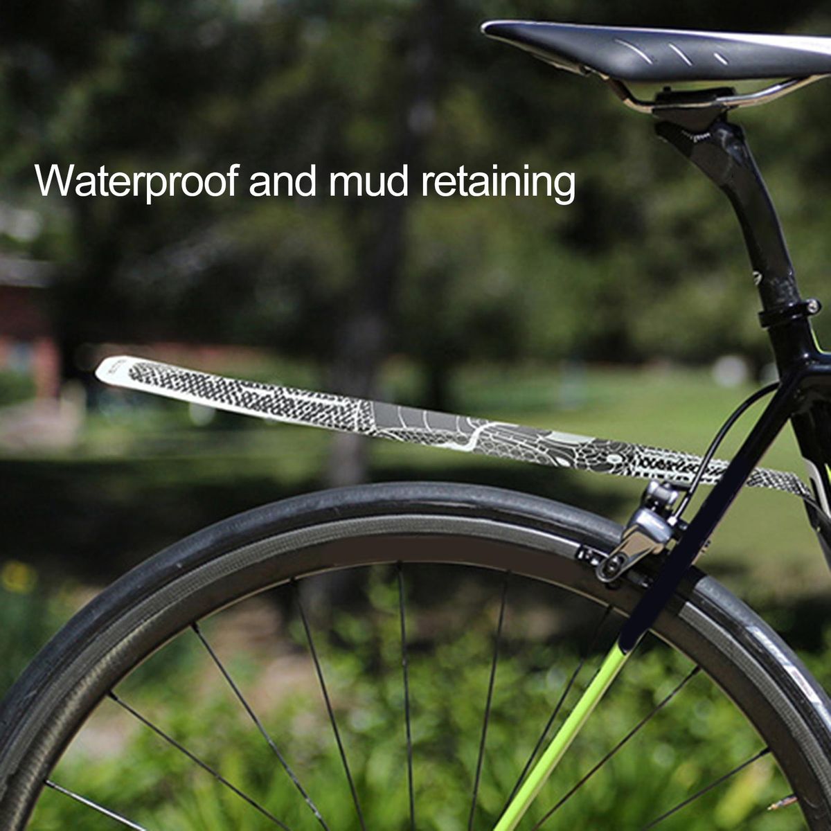 1 Set Bicycle Mudguard Mountain Bike Front Rear Splash Guard Kit E
