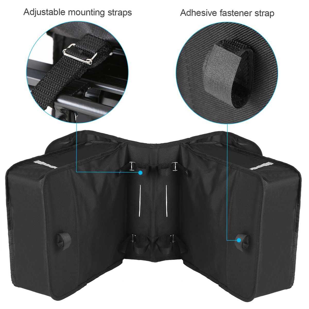 28L Water Resistant Bicycle Rear Seat Carrier Bag Rack Trunk