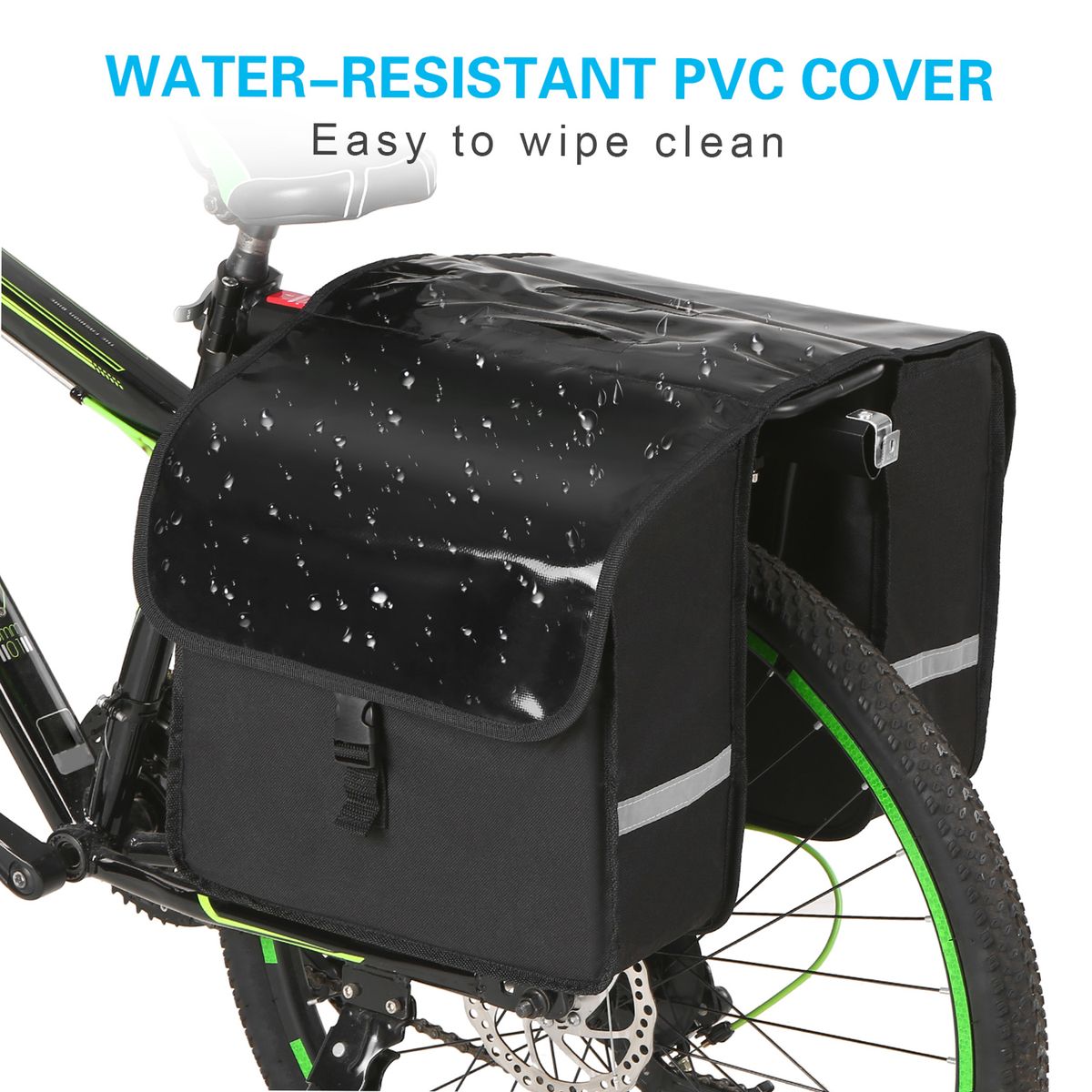 28L Water Resistant Bicycle Rear Seat Carrier Bag Rack Trunk