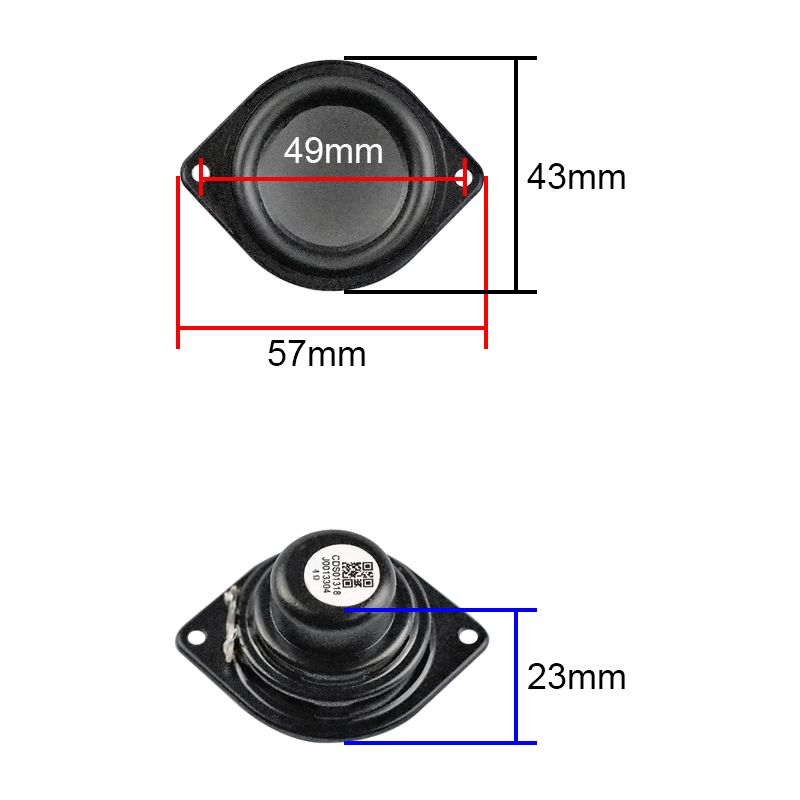 2pcs 1.5 Inch 43MM Neodymium Full Frequency Unit Outdoor Audio Speaker 45W For JBL Clip 3 Clip 4 Repairs LoudSpeaker