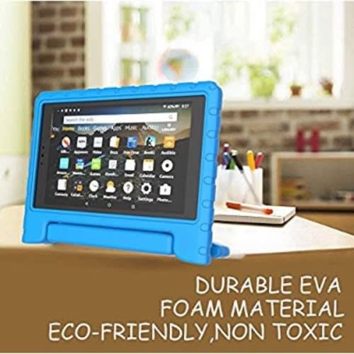Fire Hd 8 Tablet With Alexa - 8" - 2gb Ram -32gb Rom - Blue Handle Shock Proof Case