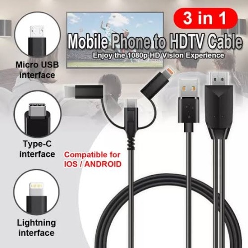 Hdmi Connector + Usb Micro B Male/female For Tv