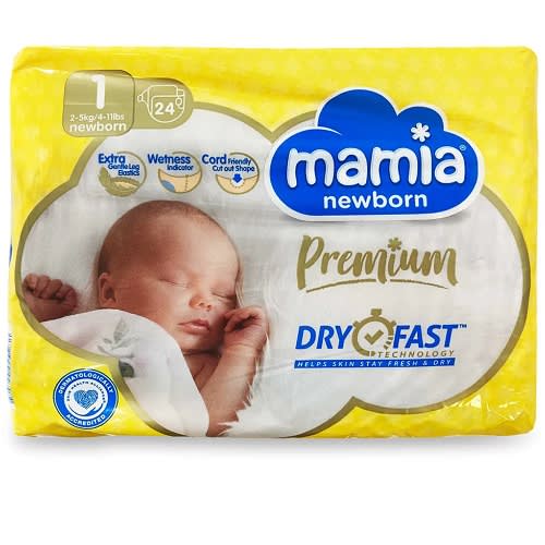 Premium Newborn Diapers - 2-5kg - 24 count