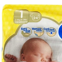 Premium Newborn Diapers - 2-5kg - 24 count
