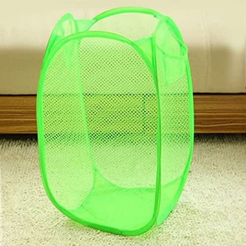 Mesh Foldable Laundry Bag - Lemon Green