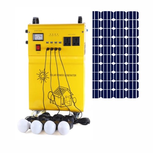 Solar Generator - 500W With 4Led Super Bright Bulbs