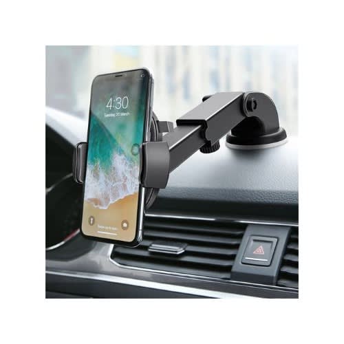 Holder Suction Cup Mount Stand For Cell Phone Gps - Black