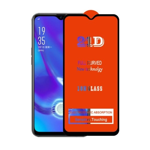 21d Tempered Glass Film Screen Protector - Full Glue For Oppo A12