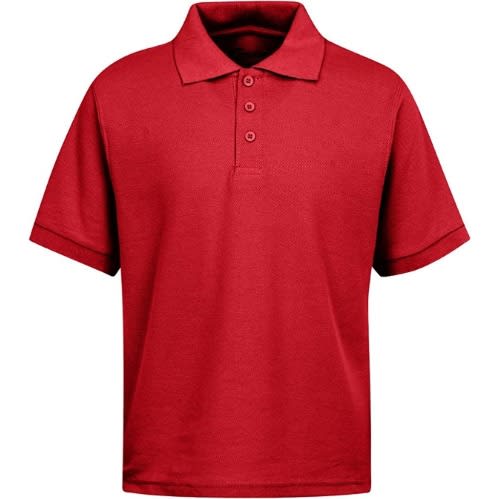 Kids Unisex Polo T-Shirts  - Set Of 3  - Red - Black And White