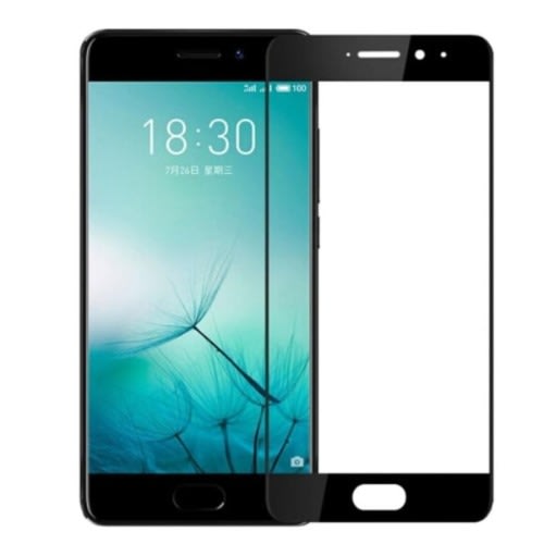 Meizu Full Cover Tempered Glass Screen Guard For Meizu Pro 7 - Black