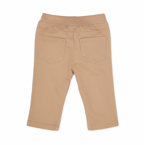 Baby Boys Woven Trouser Pant - Khaki Brown
