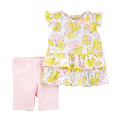 Child Of Mine Baby Girls Short Outfit - 2 Piece Set