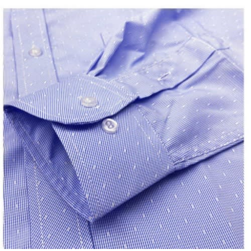 Corporate Blue Men Long Sleeve Shirt Casual Shirt - Blue