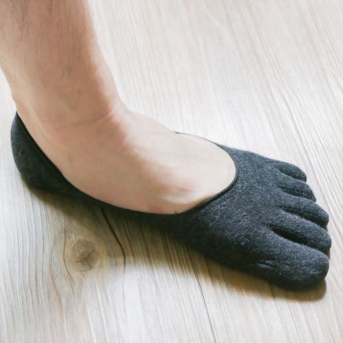 3 Pairs Invisible Socks - Blue, Grey And Black