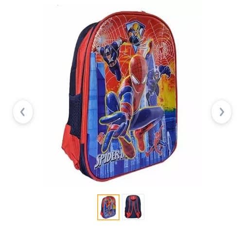 Spider Man School Bag -16 Inches By 12 Inches