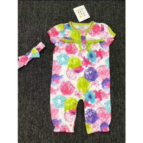 Baby Girls Romper With Headband