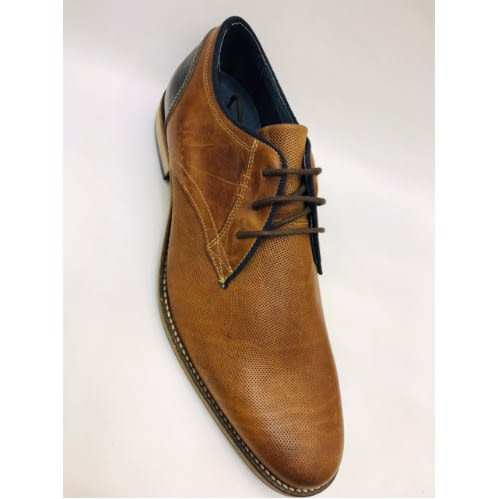 Men Brogue Lace Up - Brown