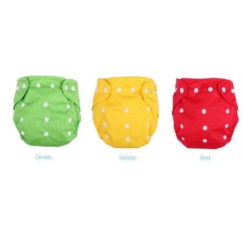 Pgy Reusable And Washable Baby Diaper & Inserts - 3 Pc