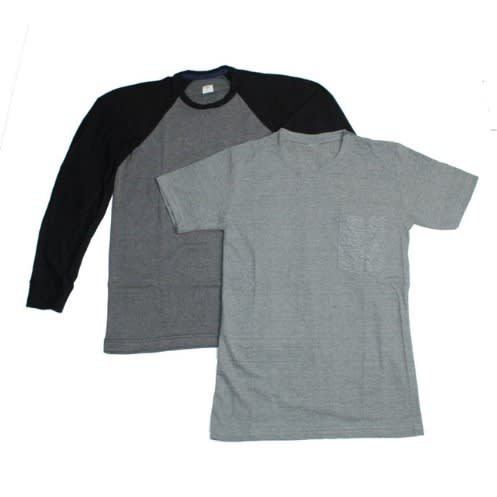 Men's Raglan Longsleeve Sweatshirt & Pocket Tshirt