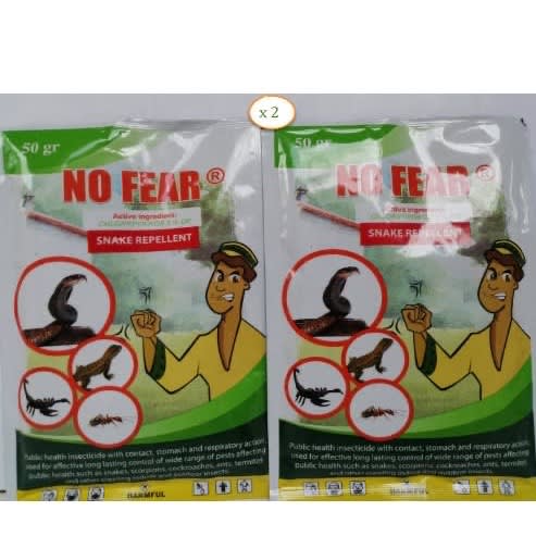 No Fear Snake Repellent - Snake Killer - Scorpion -50g X 2 Pieces