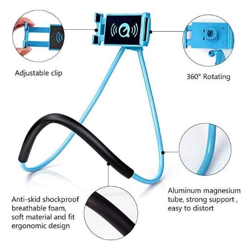 Foldable Phone And Tablet Holder - Blue