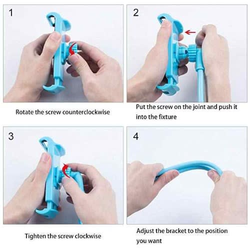 Foldable Phone And Tablet Holder - Blue