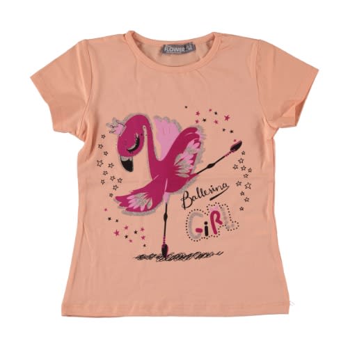 Ballerina Girl T-shirt - Peach