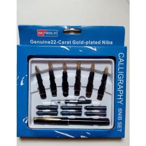 Set of 6 Calligraphy Nib Pen