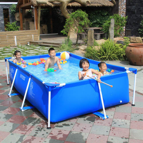 Family Frame Pool - 2.6m X 1.6m X 0.65m - Blue