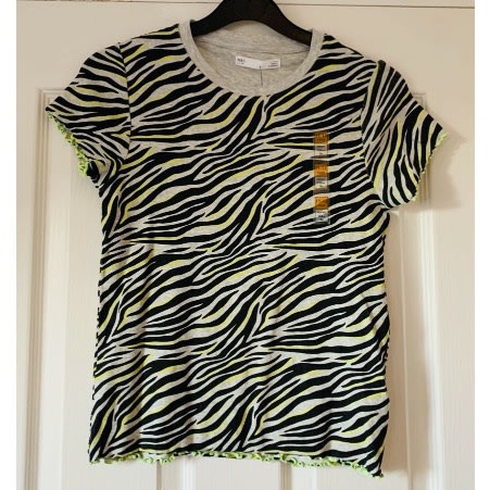 Zebra Striped Girls Top