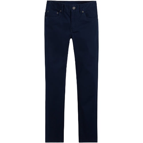 Slim Fit Navy Pants