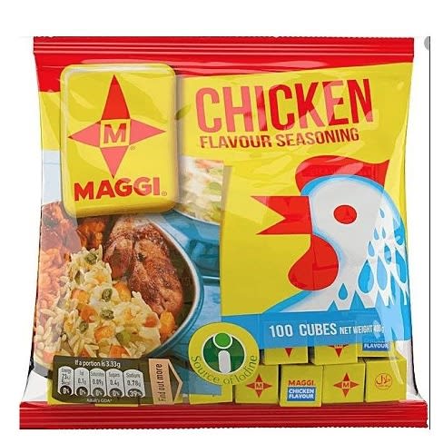 Maggi Star Chicken Flavor 4g  100 Cubes X 1 Carton - 24pcs
