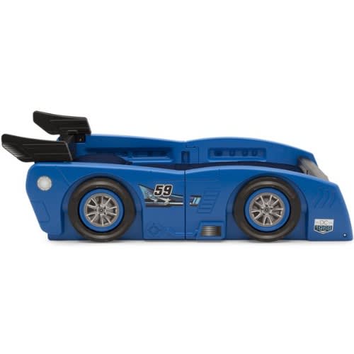 Grand Prix Kids Plastic Toddler Bed - Twin - Blue