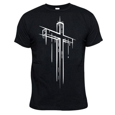 Chrysolite Designs The Cross Premium Class T-shirt - Black