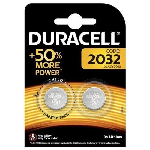 3v Lithium Dl/cr 2032 Coin Battery - Pack Of 2