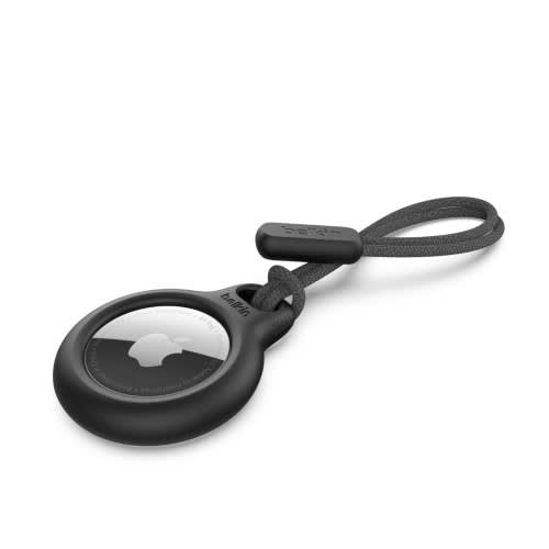 Secure Holder With Strap For Airtag - Black