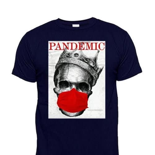 Chrysolite Designs Pandemic Premium Class T-shirt - Navy-blue