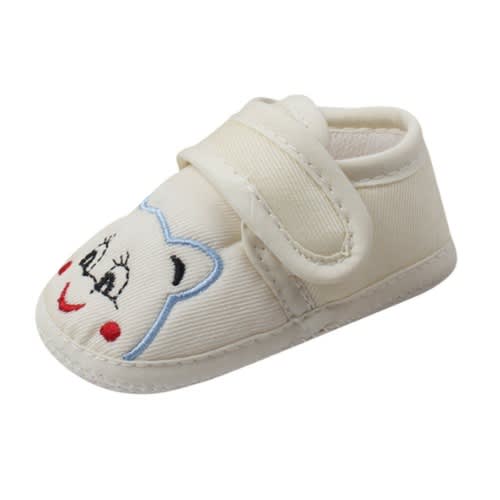 Unisex Infant Baby Cartoon Soft Shoes - Cream