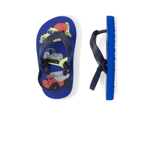 Toddler Boys  Cars Flip Flops- Blue