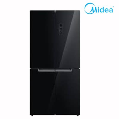 482l Side By Side 4 Doors Refrigerator - Black Glass - HQ-627WEN