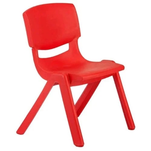 Kid's Plastic Chair - Red
