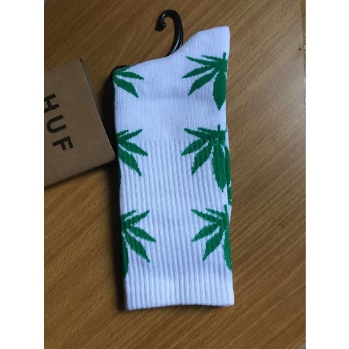 Luxury Green White Men's Socks