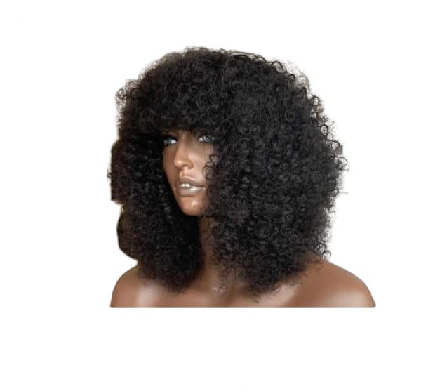 Curly Full Fringe Wig