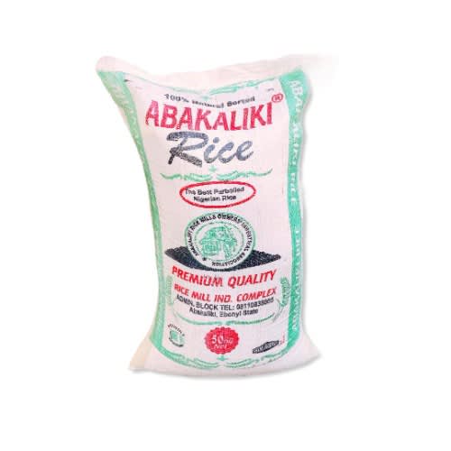 Destoned Long Grain Abakaliki Rice - 50 Kg