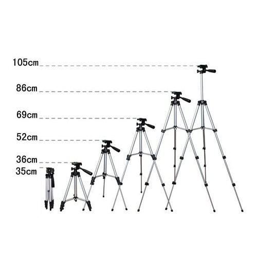 Video Camera Camcorder Tripod with Tablet & Phone Holder