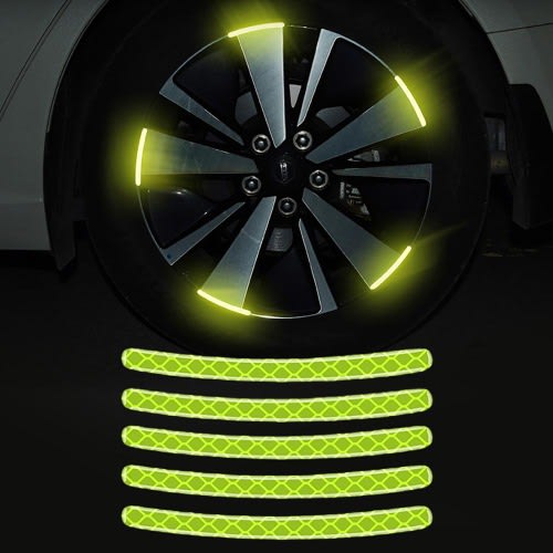 Reflective Car Wheel Sticker For Car Decoration - 17pc