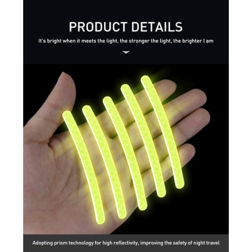 Reflective Car Wheel Sticker For Car Decoration - 17pc