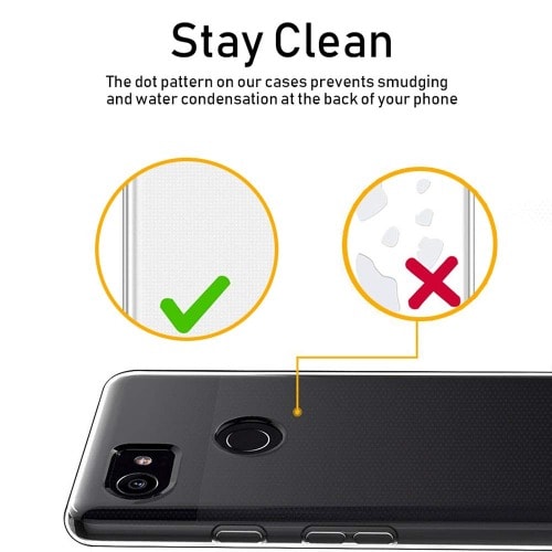 For Google Pixel 2 Xl Case - Transparent Shockproof Silicone.